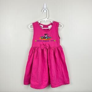 Vintage Y2K The Disney Store Pink Minnie Mouse Beach Dress 6